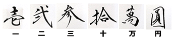 漢字　数字